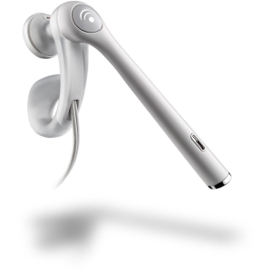 Universal Plantronics Earbud Mobile Headset with Boom - White  MX250 WHITE-PA